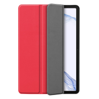 Just in Case Smart Tri-Fold tablethoes voor Samsung Galaxy Tab S8 Plus - Rood