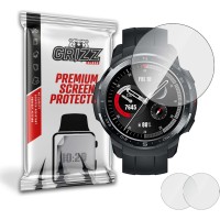 GrizzGlass HybridGlass Screenprotector (2 stuks) voor HONOR Watch GS Pro - Transparant