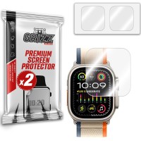 GrizzGlass HybridGlass Screenprotector (2 stuks) voor Apple Watch Ultra 2 - Transparant